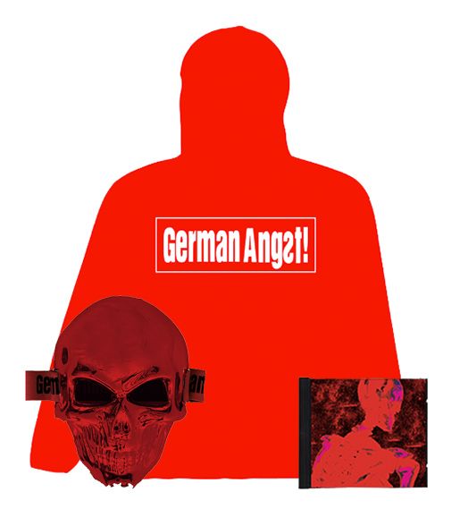 MDNA+6 CD + GERMAN ANGST HOODIE + RED MASK - OUTTATHISWORLD