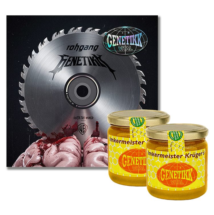 GENETIKK - JUNG BRUTAL GESUND (feat. ROHGANG) - SINGLE CD + 2 x Honig - Bundle